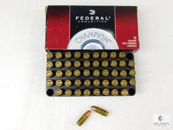 49 Rounds Federal 9mm Luger 115 Grain FMJ RN Ammo