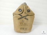 WWI US Military Canteen with Canvas Pouch