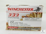 333 Rounds Winchester .22LR 36 Grain 1280 FPS Ammo