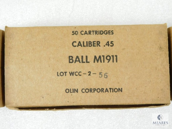 50 Rounds Olin .45 ACP Ball M1911 Ammo