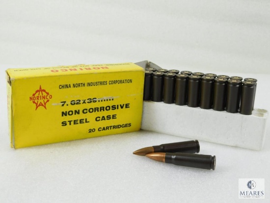 20 Rounds Norinco 7.62x39mm Non Corrosive Steel Case Ammo