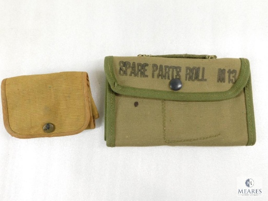 US Navy Property Canvas 6 Round Pouch and Spare Parts Roll for M13