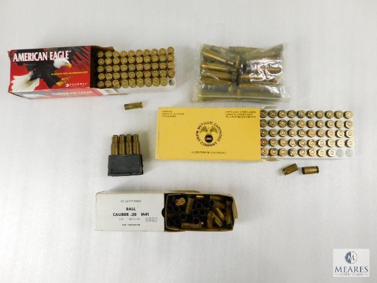 Lot Assorted Brass for Reloading .45 ACP, 30-06 with Enbloc Clips, 30 Carbine, .38 SPL