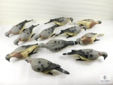 Lot of 11 Morning Dove Decoys - Clip On Bases