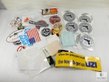 Large Lot of Assorted Firearm Related Stickers and Patches