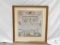 Framed Reproduction Print of 1824 Needlepoint Sampler Eveline Freeman Wheeler