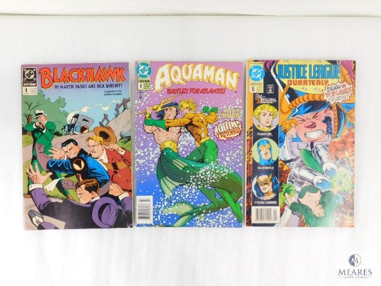 Three DC Justice League Comic Books