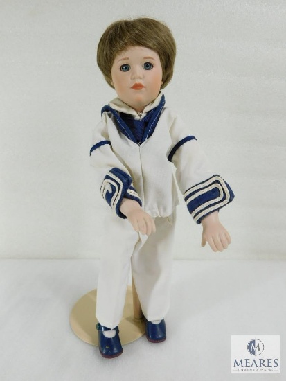 Sailor Boy Doll with Stand