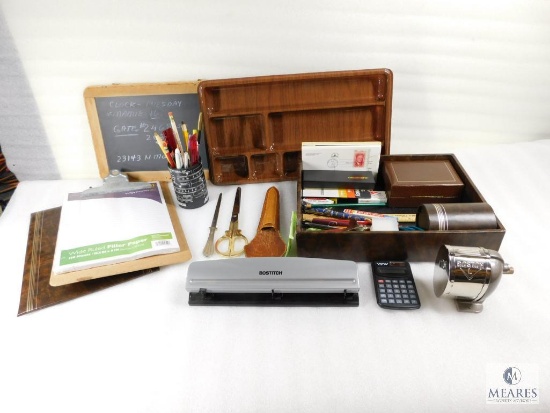 Box of Miscellaneous Office Supplies