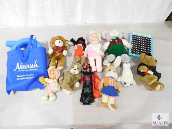 Box Lot of Stuffed Animals and Toys