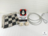 Checkerboard Mat, Rechargable Light, Security Cable, LG 3D Glasses
