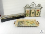 Three Piece Lot of Decorative Items