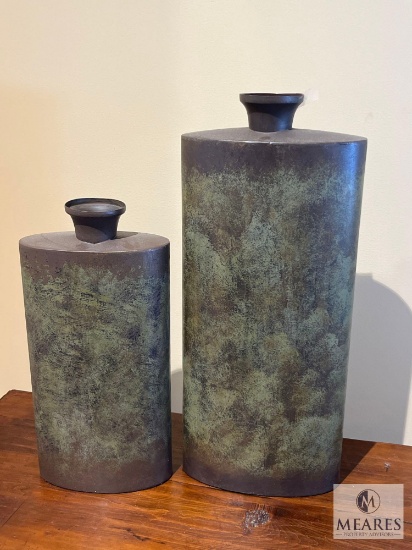 Pair of Iron Art Canteens 16" and 20"
