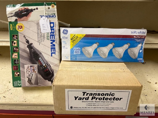 DREMEL MotoTool, Transonic Yard Protector (NEW) and Lightbulbs