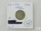 1866 Three Cent Piece, VG-F