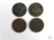 Lot of Four Indian Head Cents 1884, 1890, 1897, 1909