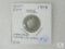 1908 Barber Dime Error, Extra Metal Joins 8 & Neck - Barber Errors Are Scarce