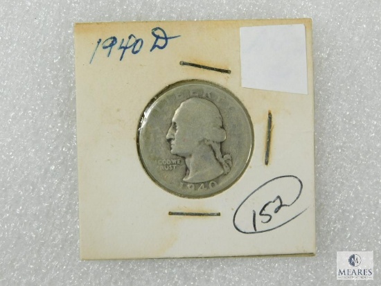 1940-D Washington Quarter, Avg. Circ.
