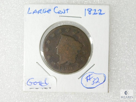 1822 Large Cent, G