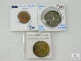 Lot of Three Coin Ad Related Tokens