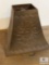 Small Rust Floral Design Lamp Shade, 6