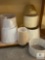 Shelf Lot Of Lamp Shades, See Photos For Sizes and Colors