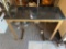 Dante Console Black Glass & Gold Table, 37