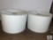 Two White Gloss Lamp Shades, See Photos For Sizes and Colors