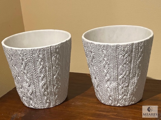 Set of Two Ceramic Pots