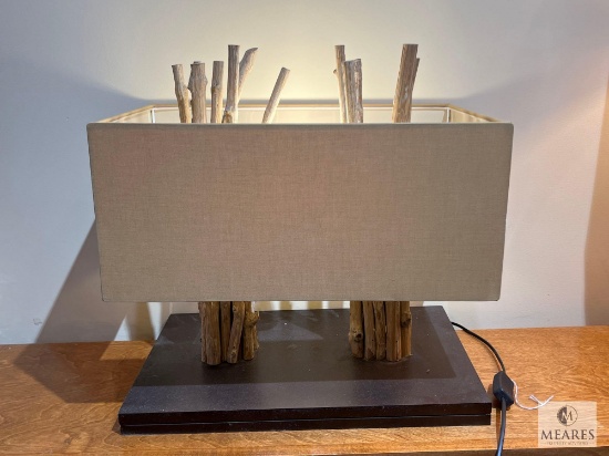 Red Bundled Twigs Table Lamp