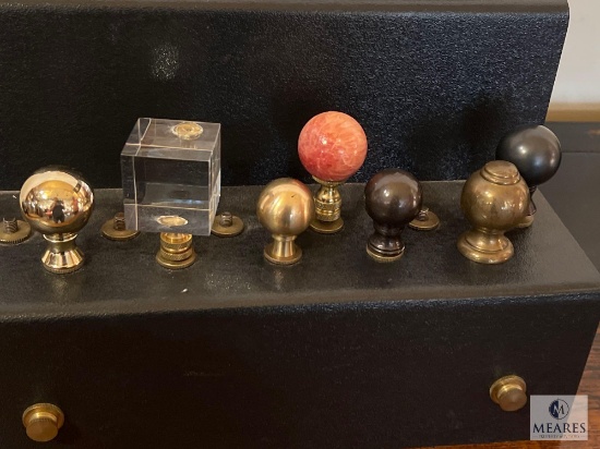 Lot Of Seven Finials, See Pictures
