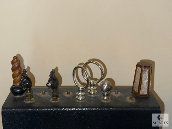 Lot Of Seven Finials, See Pictures