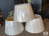 Three Lamp Shades, See Photos For Sizes and Colors