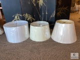 Three Lamp Shades, See Photos For Sizes and Colors