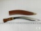 Kukri Style Knife with Sheath