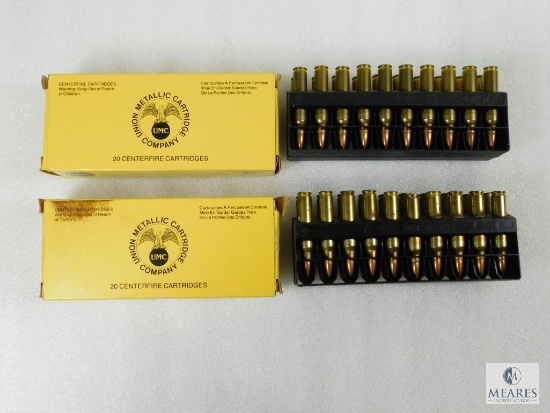 Remington UMC .223 Rem. 55 Grain Metal Case Ammo. Two Boxes of 20 Rounds Each