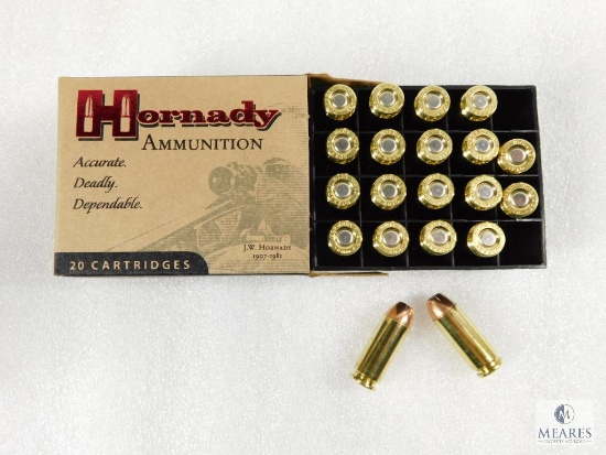 Hornady Custom 10mm 155 Grain XTP Ammo, One Box of 20 Rounds