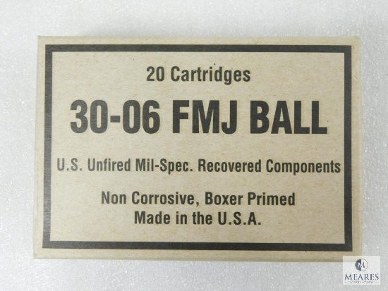 Talon .30-06 Springfield 150 Grain FMJ Ammo, One box of 20 Rounds