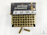 Fiocchi Defense Dynamics .44 Magnum 240 Grain Semi-Jacketed Hollow Point Ammo, One 50 Round Box