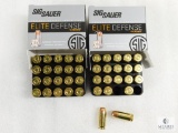 Sig Sauer Elite Defense .45 ACP 200 Grain JHP Ammo, Two 20 Round Boxes