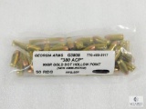 Georgia Arms .380 ACP 90 Grain Gold Dot Hollow Point Ammo, 50 Rounds