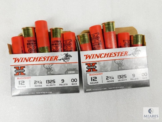 10 Rounds Winchester .12 Gauge Buckshot 2 3/4" 00 Buck