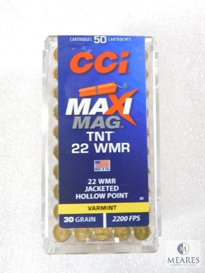 50 Rounds CCI .22 Magnum Ammo. 30 Grain Hollow Point