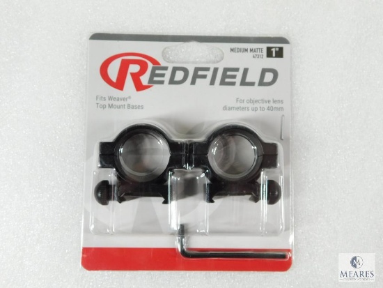 New Redfield 1" Rifle Scope Rings Medium Height and Matte Finish