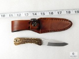 New Schrade Uncle Henry Fixed Blade Skinner with Leather Sheath
