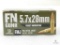 50 Rounds FN 5.7x28 Ammo. 40 Grain FMJ