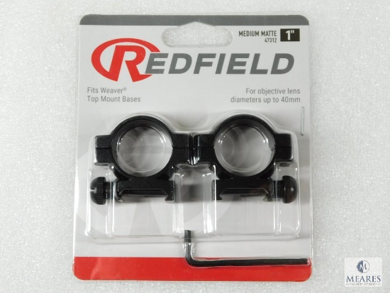 New Redfield 1" Rifle Scope Rings Medium Height