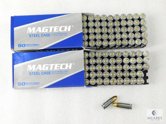 100 Rounds Magtech 9mm Ammo. 115 Grain FMJ