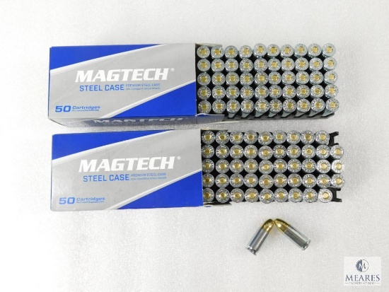 100 Rounds Magtech 9mm Ammo. 115 Grain FMJ