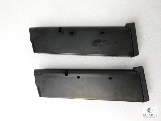 Two New Eight Round .45 ACP Pistol Mags Fits Colt 1911, Kimber 1911, Springfield 1911, Ruger 1911